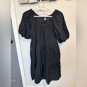 Old Navy Black Midi Dress